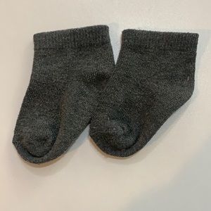 Gray baby socks